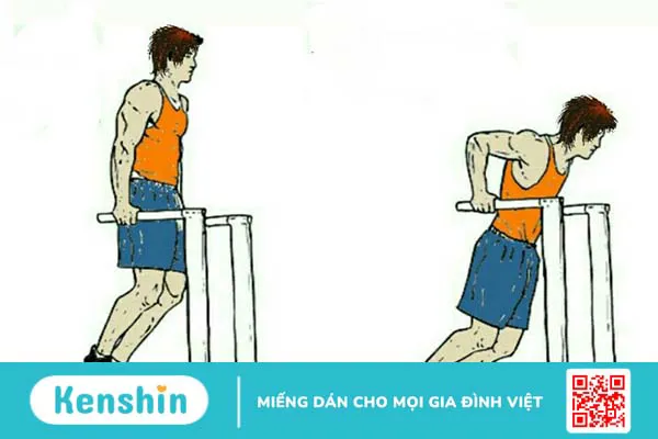 Bài tập Chest Dip giúp phát triển cơ ngực