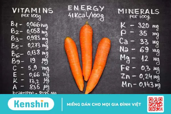 Cà rốt có vitamin gì tốt cho sức khỏe?