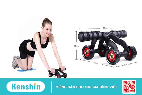 Các bài tập bụng với con lăn cho nữ đơn giản, hiệu quả