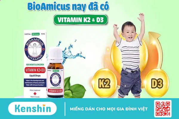 Cách bổ sung BioAmicus Vitamin K2 và D3 giúp trẻ phát triển toàn diện