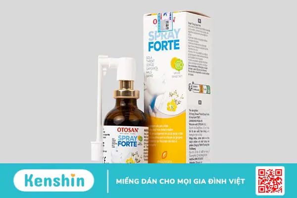 Cách giảm triệu chứng viêm họng cấp với xịt họng Otosan Forte