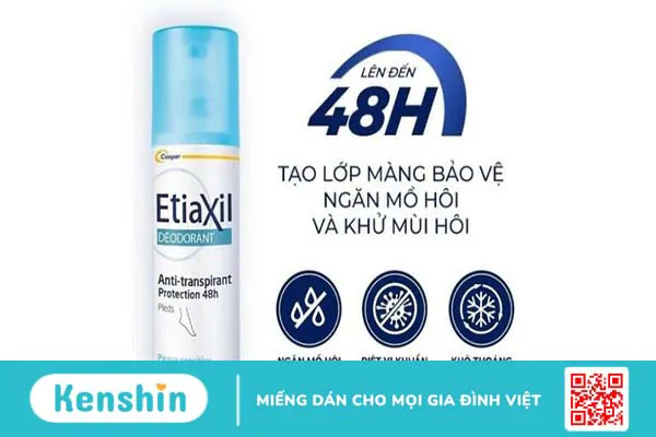 Cách khử mùi hôi chân hiệu quả với Etiaxil Deodorant Anti-Transpirant Protection