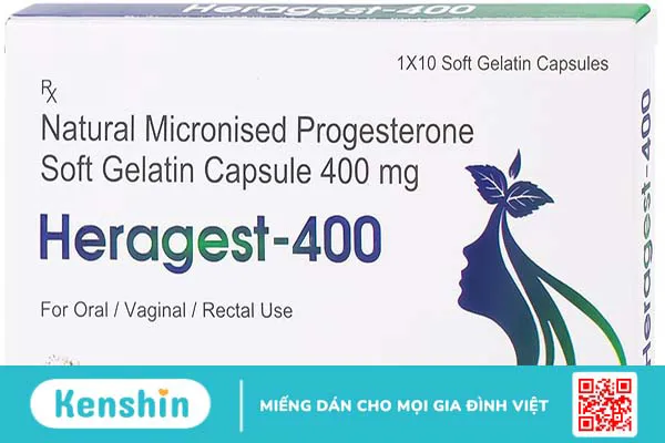 Giải quyết nỗi lo thiếu hụt Progesterone của chị em với viên nội tiết tố Heragest-400