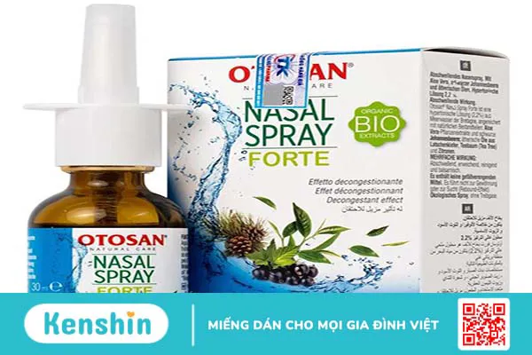 Giảm triệu chứng nghẹt mũi do viêm xoang, viêm mũi với Otosan Nasal Spray Forte