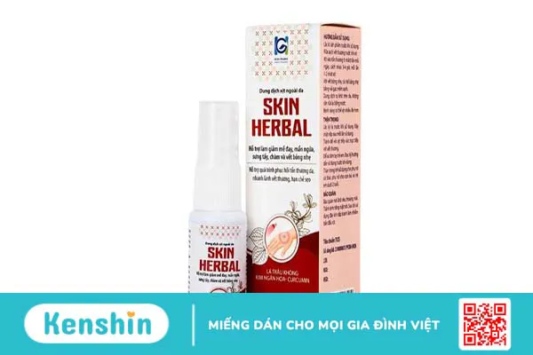 Hết nổi mề đay hiệu quả với dung dịch xịt ngoài da Skin Herbal