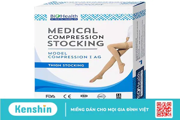 Hỗ trợ điều trị suy giãn tĩnh mạch với vớ đùi y khoa Biohealth Compression I