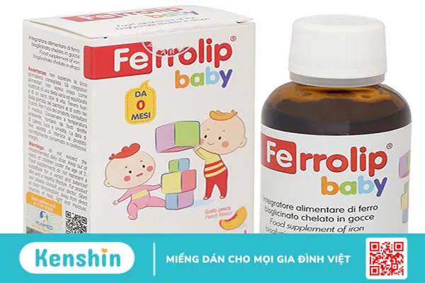 Phòng tránh thiếu máu thiếu sắt ở trẻ với sắt Ferrolip Baby