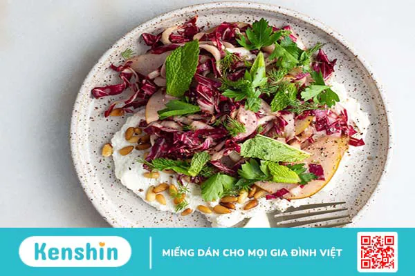 Rau diếp xoăn Radicchio có lợi ích gì? Giá trị dinh dưỡng của rau diếp Radicchio