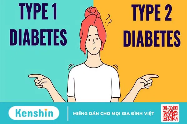 So sánh tiểu đường type 1 và type 2