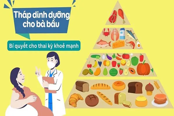 Tháp dinh dưỡng cho bà bầu 3 tháng đầu và những điều cần lưu ý 1